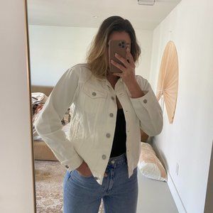 EVERLANE White Denim Jacket - S
